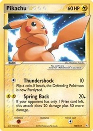 Pikachu Star (104) - HP  - Ultra Rare - Holofoil