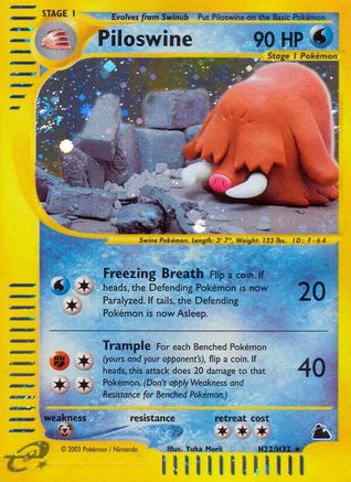 Piloswine (H22) (H22) - S  - Holo Rare - Holofoil
