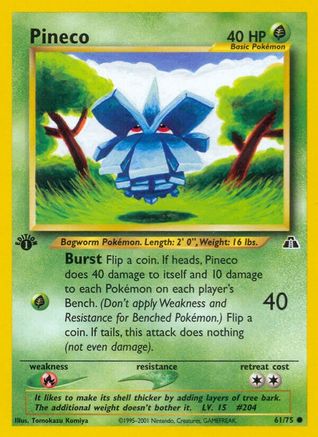 Pineco (061/75) - ND  - Common - 1st Edition