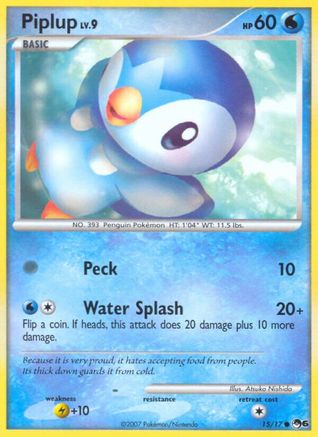 Piplup (015/017) - PS6  - Common - Holofoil