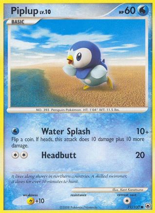 Piplup (71) (071/100) - MD  - Common - Reverse Holofoil