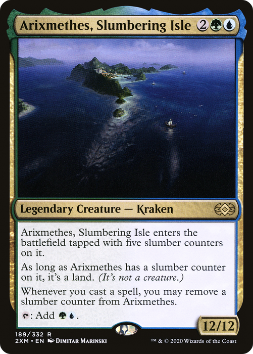 Arixmethes, Slumbering Isle (2XM-189) - rare - Foil