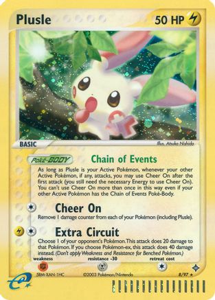 Plusle (008) - D  - Holo Rare - Reverse Holofoil