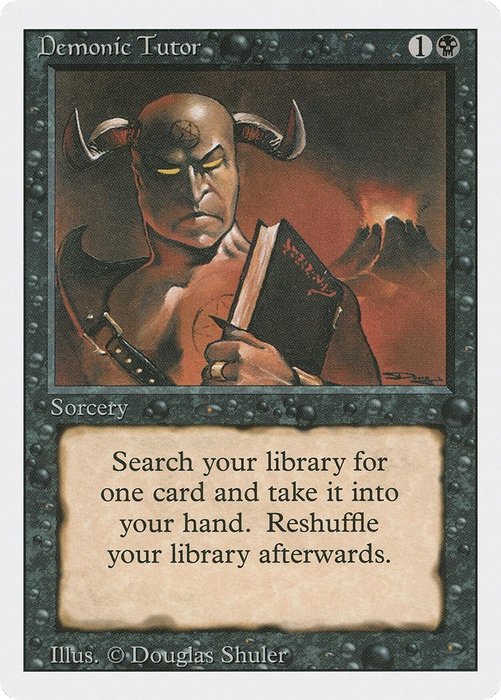 Demonic Tutor (3ED-105) - uncommon