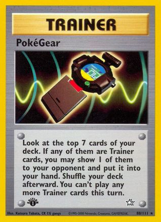 PokeGear (088/111) - NG  - Rare - 1st Edition