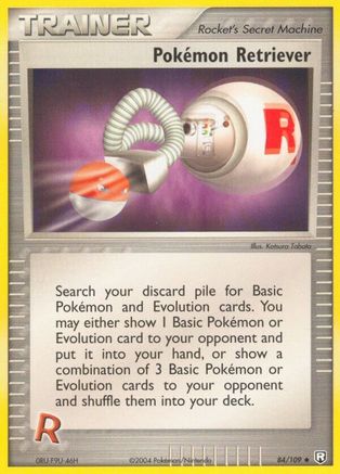 Pokemon Retriever (084/109) - TRR  - Uncommon - Reverse Holofoil