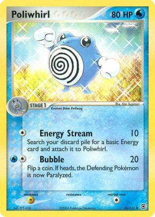 Poliwhirl (046) - FL  - Uncommon - Reverse Holofoil