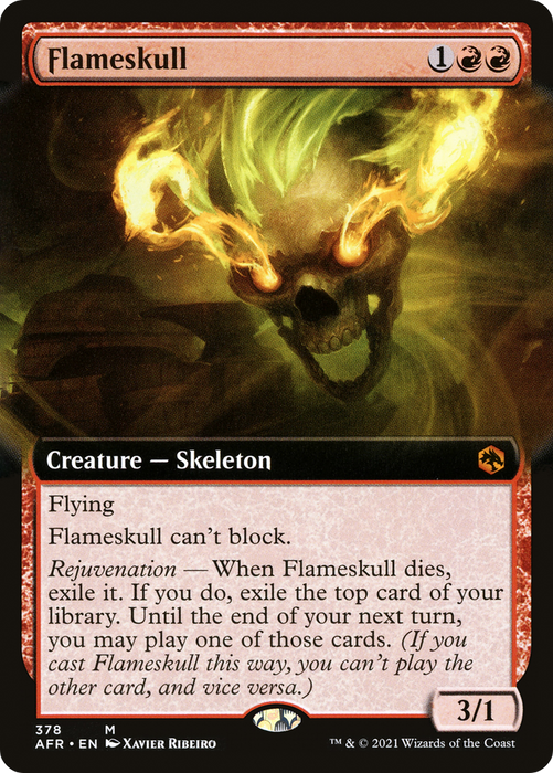 Flameskull (AFR-378) - mythic: (Extended Art) - Foil
