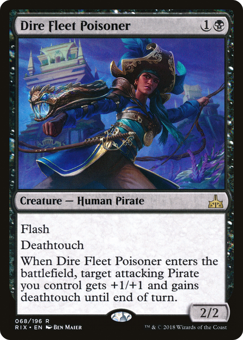 Dire Fleet Poisoner (RIX-068) - rare - Foil