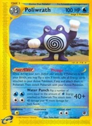 Poliwrath (60) (060) - E  - Rare - Reverse Holofoil