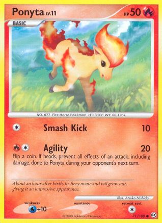Ponyta (071) - S  - Common - Reverse Holofoil