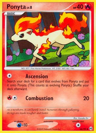Ponyta (46) (046) - A  - Uncommon - Reverse Holofoil