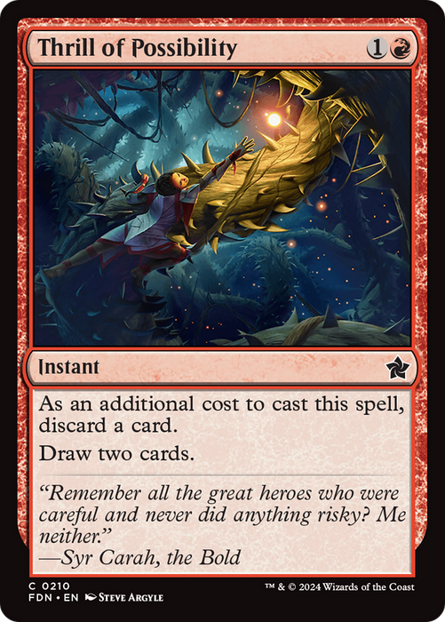 Thrill of Possibility (FDN-210) - common - Foil