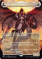 Shalai, Voice of Plenty (SLD-244) - rare (Borderless) - Foil