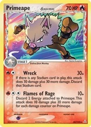 Primeape (Delta Species) (050) - HP  - Uncommon
