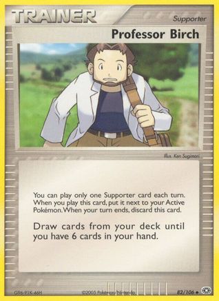 Professor Birch (082) - E  - Uncommon - Reverse Holofoil