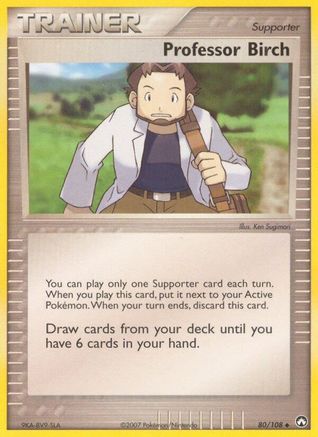 Professor Birch (080) - PK  - Uncommon - Reverse Holofoil
