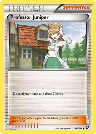 Professor Juniper (101/114) - BAW  - Uncommon - Reverse Holofoil