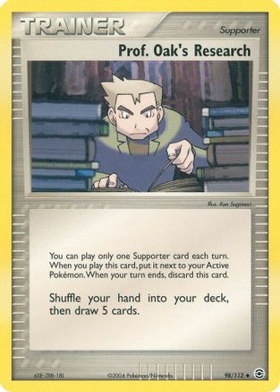 Prof. Oak's Research (098) - FL  - Uncommon - Reverse Holofoil