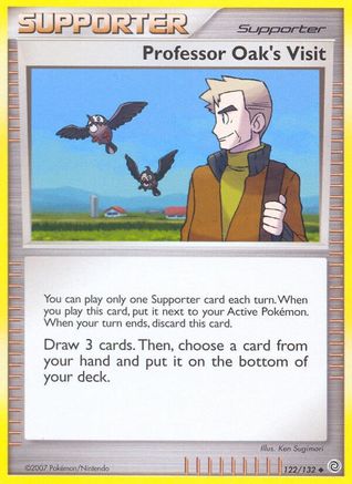 Professor Oak's Visit (122) - SW  - Uncommon - Reverse Holofoil