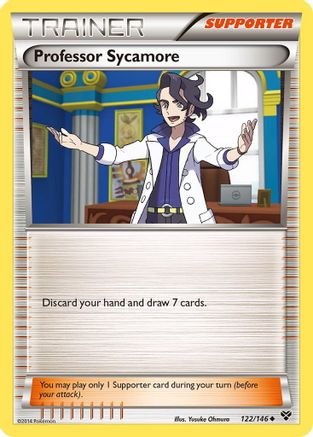 Professor Sycamore (122/146) - XBS  - Uncommon - Reverse Holofoil