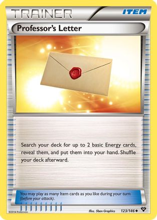 Professor's Letter (123/146) - XBS  - Uncommon - Reverse Holofoil