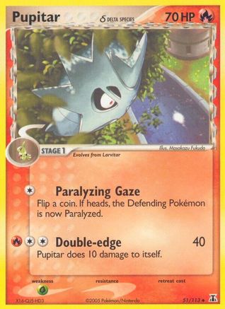 Pupitar (Delta Species) (051) - DS  - Uncommon