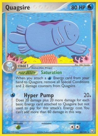 Quagsire (026) - TRR  - Rare - Reverse Holofoil