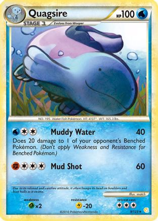 Quagsire (009) - HS  - Holo Rare - Reverse Holofoil