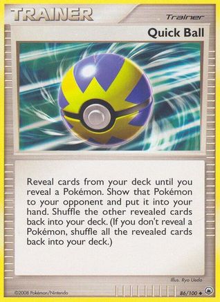 Quick Ball (086) - MD  - Uncommon - Reverse Holofoil