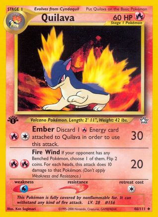 Quilava (46) (046/111) - NG  - Uncommon - 1st Edition