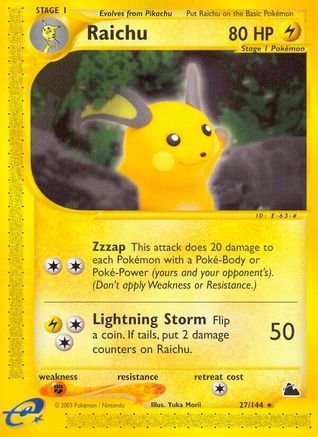 Raichu (27) (027) - S  - Rare