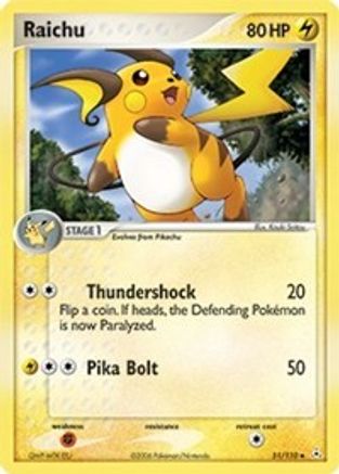 Raichu (051) - HP  - Uncommon - Reverse Holofoil