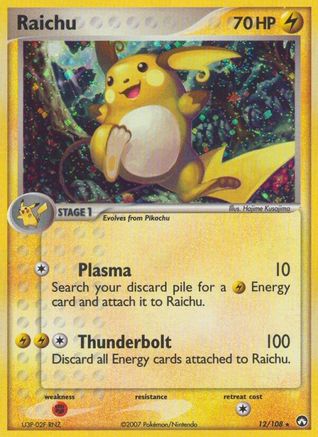 Raichu (012/108) - PK  - Holo Rare - Holofoil