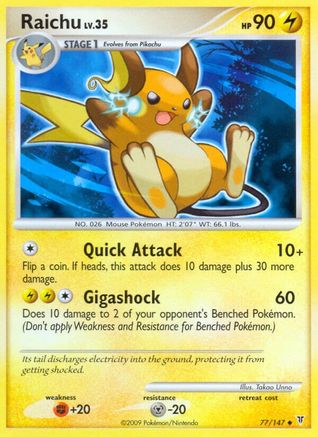 Raichu (077) - SV  - Uncommon - Reverse Holofoil