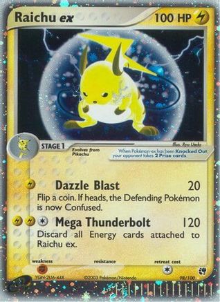 Raichu ex (098) - S  - Ultra Rare - Holofoil