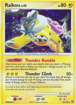 Raikou (016/132) - SW  - Holo Rare - Holofoil