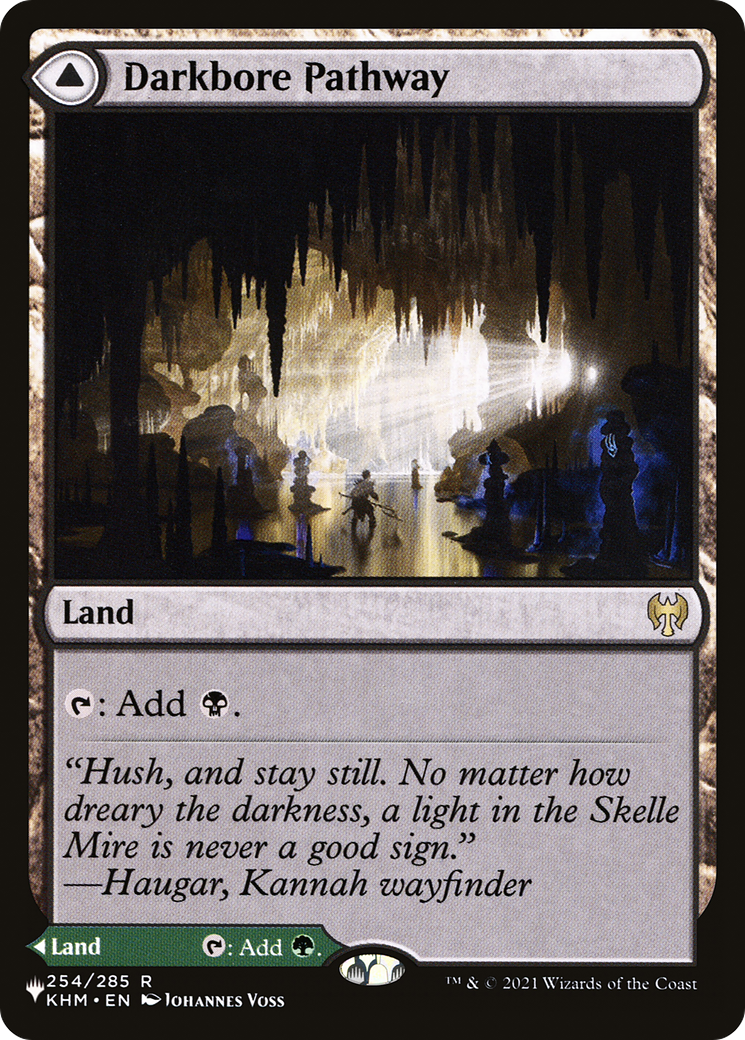 Darkbore Pathway // Slitherbore Pathway (LIST-KHM-254) - rare