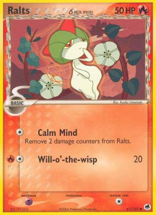 Ralts (Delta Species) (061/101) - DF  - Common - Reverse Holofoil