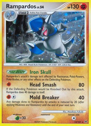 Rampardos (013) - P  - Holo Rare - Reverse Holofoil