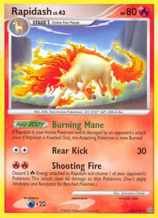 Rapidash (022) - S  - Rare