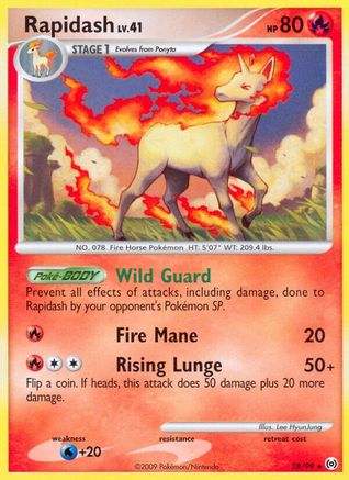 Rapidash (28) (028) - A  - Rare