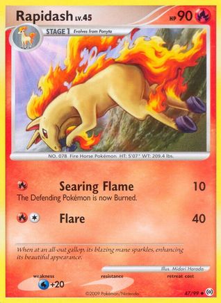 Rapidash (47) (047) - A  - Uncommon - Reverse Holofoil