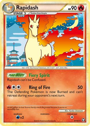 Rapidash (008) - T  - Holo Rare - Holofoil