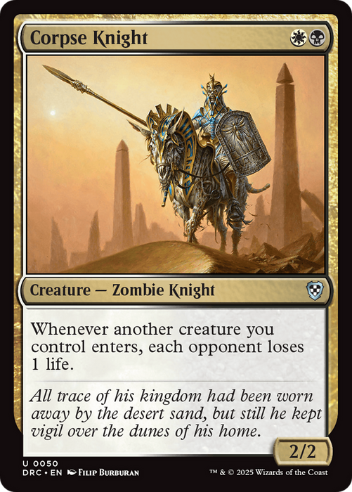 Corpse Knight (DRC-050) - uncommon