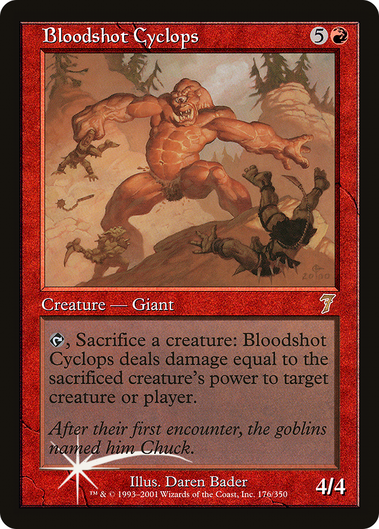 Bloodshot Cyclops (7ED-176★) - rare - Foil