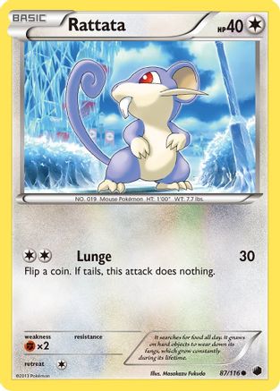 Rattata (087) - PF  - Common - Reverse Holofoil