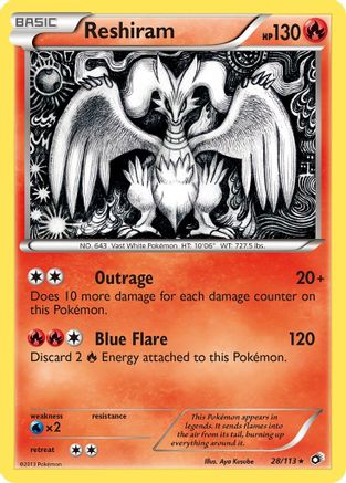 Reshiram (028/113) - LT  - Holo Rare - Holofoil