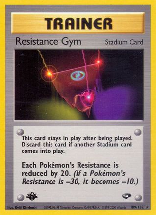 Resistance Gym (109/132) - GC  - Rare - 1st Edition