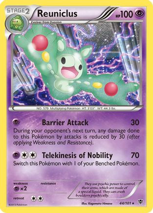 Reuniclus (044) - PB  - Rare - Reverse Holofoil